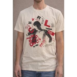 Charlie Puth Concert Tour Graphic T-Shirt Men’s Small White Short Sleeve Band T